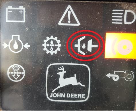 jd overheating hydraulic oil skid steer warning light symbol|john deere warning lights explained.